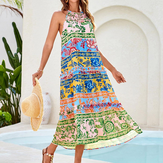 🌸LAST DAY SPECIAL PRICE!!🌸Women's Charming Loose Bold Print Dresses