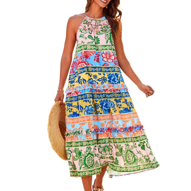🌸LAST DAY SPECIAL PRICE!!🌸Women's Charming Loose Bold Print Dresses