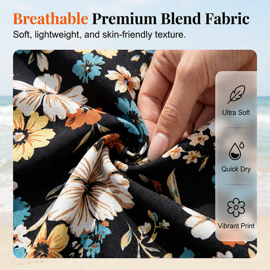 Vacation Ready! 🌸 Women's Floral Print Tie-Shoulder Wide-Leg Jumpsuit - Breezy & Stylish