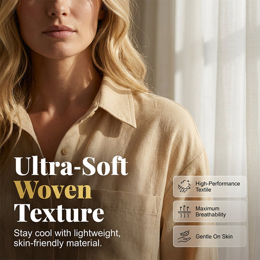 Women's Two-Piece Casual Shirt and Shorts Set