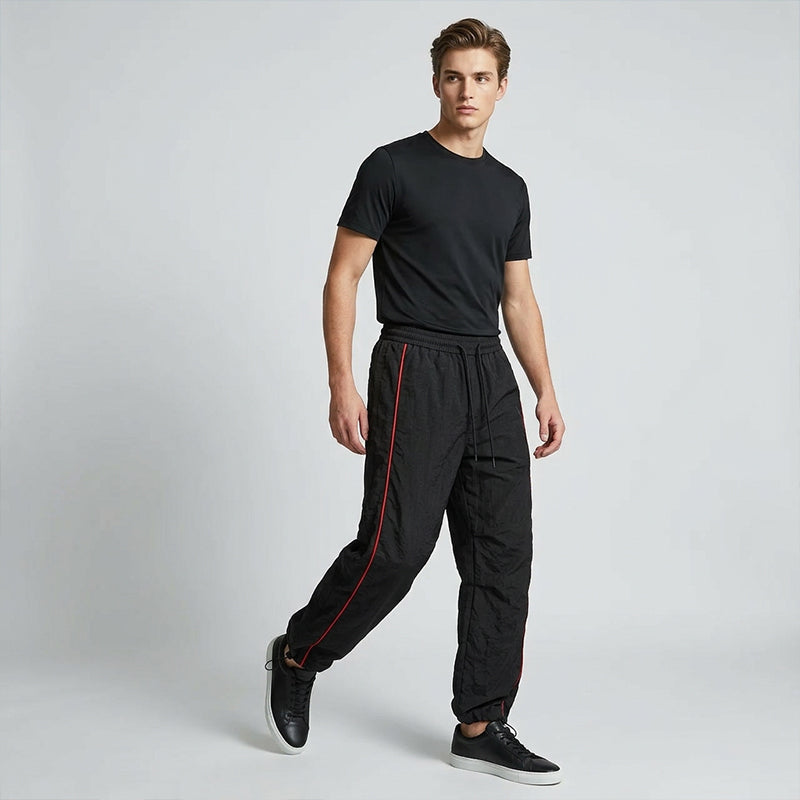 👖 50% OFF NOW! 🔥 Retro Side-Stripe Wide-Leg Trousers – High-Waisted, Comfortable Fit & Perfect for a Vintage Streetwear Look ✨