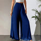 Women's Flowy Chiffon Wide-Leg Pants