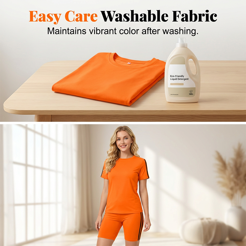 Women's Casual Short-Sleeve Top and Shorts Set