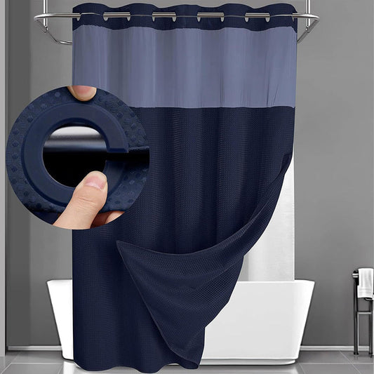 🎁2026 New Arrivals 50% OFF💥Waffle Pattern Shower Curtain