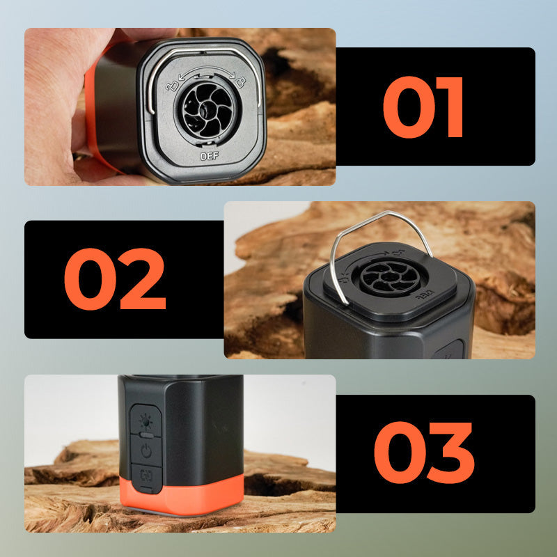 Mini Electric Outdoor Air Pump with Light