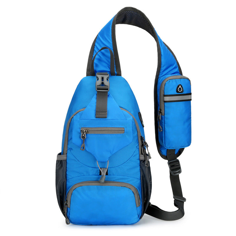 🎒 50% OFF! ✨ Men's Outdoor Sling Bag – Multi-Pocket, Water-Resistant, Breathable Back 🌦️