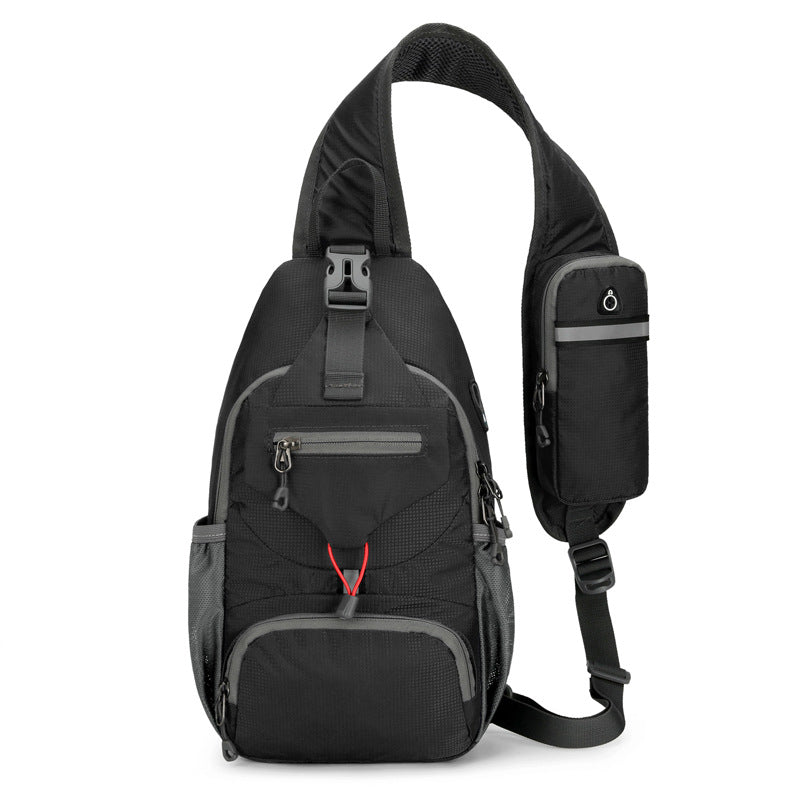 🎒 50% OFF! ✨ Men's Outdoor Sling Bag – Multi-Pocket, Water-Resistant, Breathable Back 🌦️