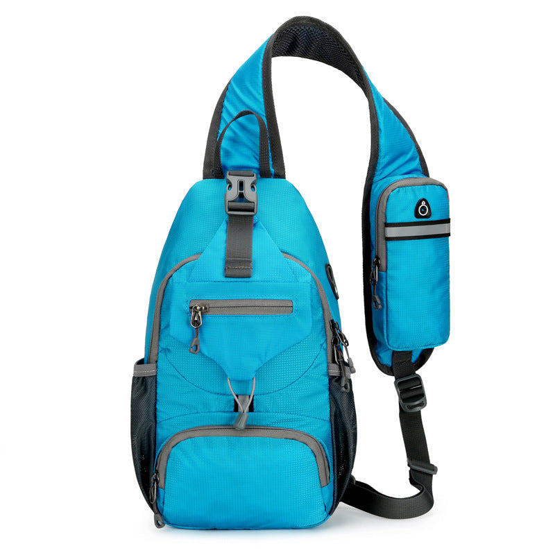 🎒 50% OFF! ✨ Men's Outdoor Sling Bag – Multi-Pocket, Water-Resistant, Breathable Back 🌦️