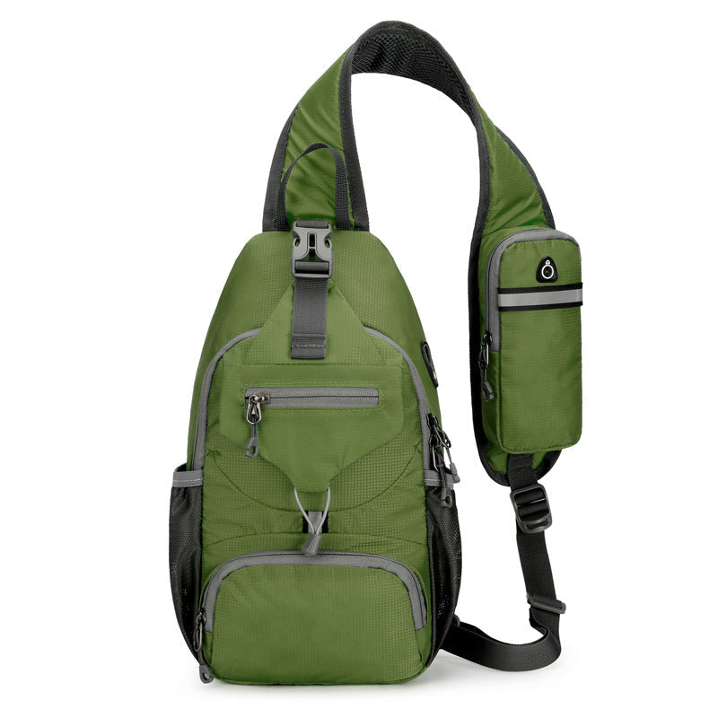🎒 50% OFF! ✨ Men's Outdoor Sling Bag – Multi-Pocket, Water-Resistant, Breathable Back 🌦️