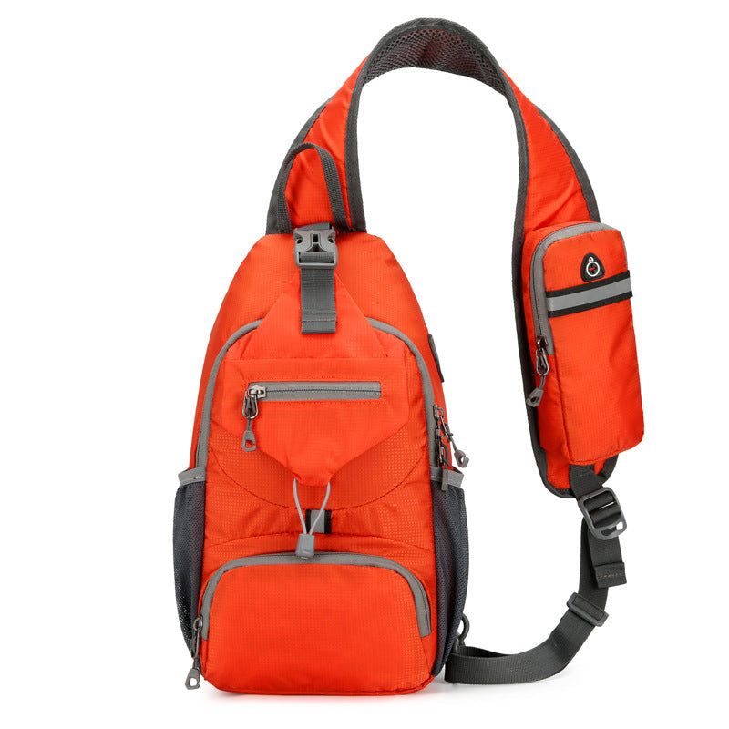 🎒 50% OFF! ✨ Men's Outdoor Sling Bag – Multi-Pocket, Water-Resistant, Breathable Back 🌦️
