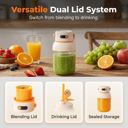 🍓 Portable Personal Blender for Shakes & Smoothies | USB Rechargeable Mini Juicer Cup
