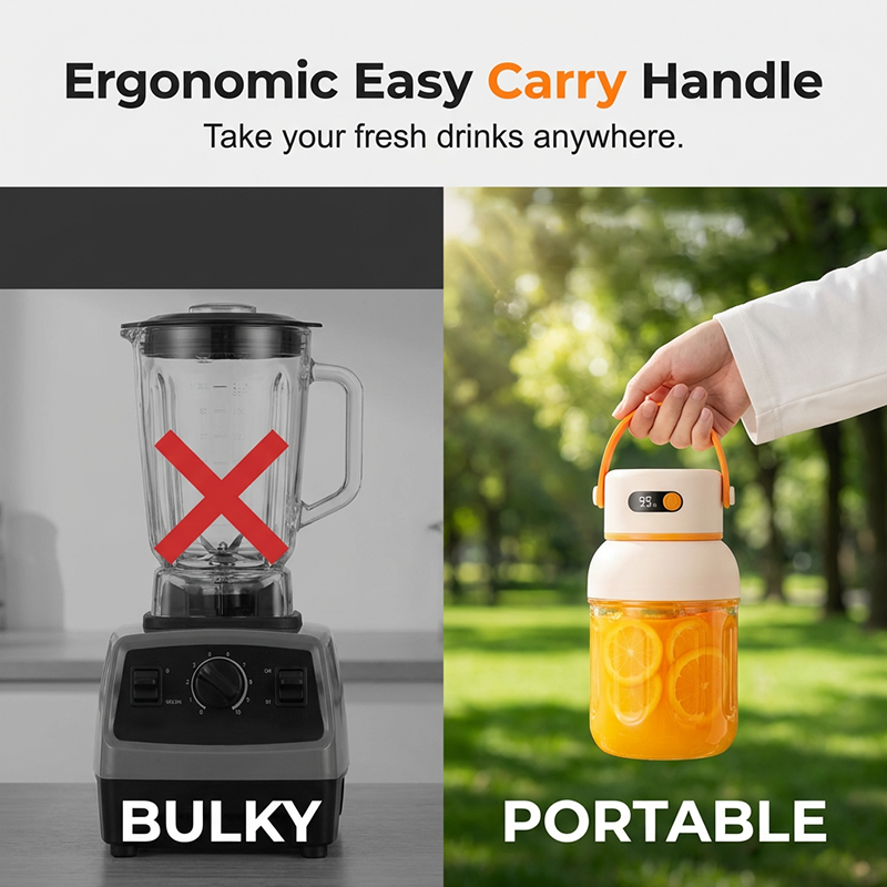 🍓 Portable Personal Blender for Shakes & Smoothies | USB Rechargeable Mini Juicer Cup