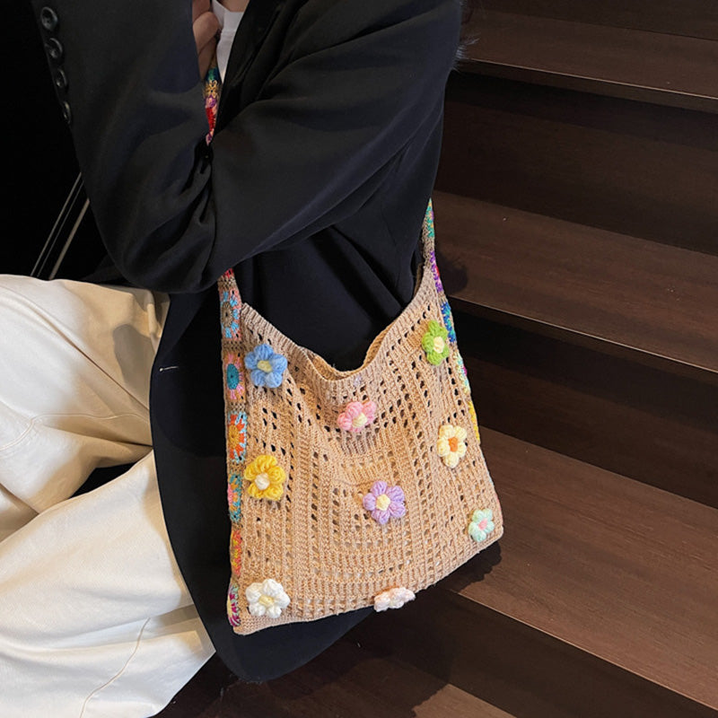 🧺 LIMITED-TIME 50% OFF! ✨ Women's Crochet Ethnic Bag – Bohemian, Spacious, Versatile 🌼