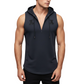 Men's Sleeveless Workout Hoodie Tank Top