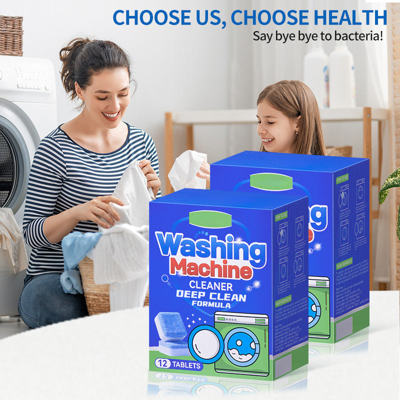 ⏰ Last Day Special Price £8.59 ! 🔥Buy 2 Get 1 Free🧼 Washing Machine Cleaner Tablets – Deep Clean, Remove Odor & Keep Your Washer Fresh ✨🏠