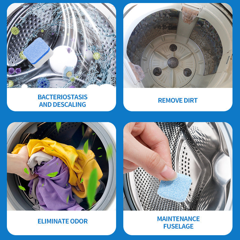⏰ Last Day Special Price £8.59 ! 🔥Buy 2 Get 1 Free🧼 Washing Machine Cleaner Tablets – Deep Clean, Remove Odor & Keep Your Washer Fresh ✨🏠