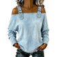 👕 LIMITED-TIME 50% OFF! ✨ Women's Denim Top – Wide Strap, Fashion, Casual ✨