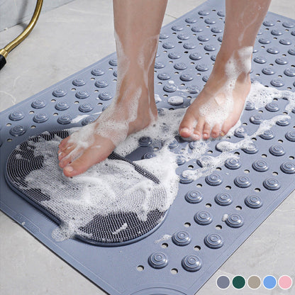 🔥Limited-time offer-Bathroom Non Slip Massage Mat with Suction Cups and Drain Holes