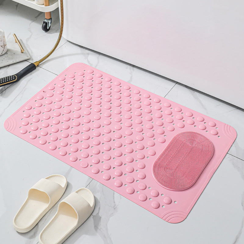 🔥Limited-time offer-Bathroom Non Slip Massage Mat with Suction Cups and Drain Holes