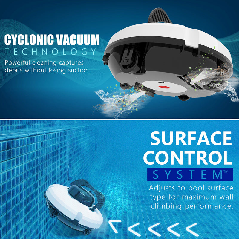 🤖40% OFF🌊 Pool Cleaning Robot | Cordless · Powerful Suction · Smart Navigation · One-Touch Start · Easy-to-Remove Filter Basket