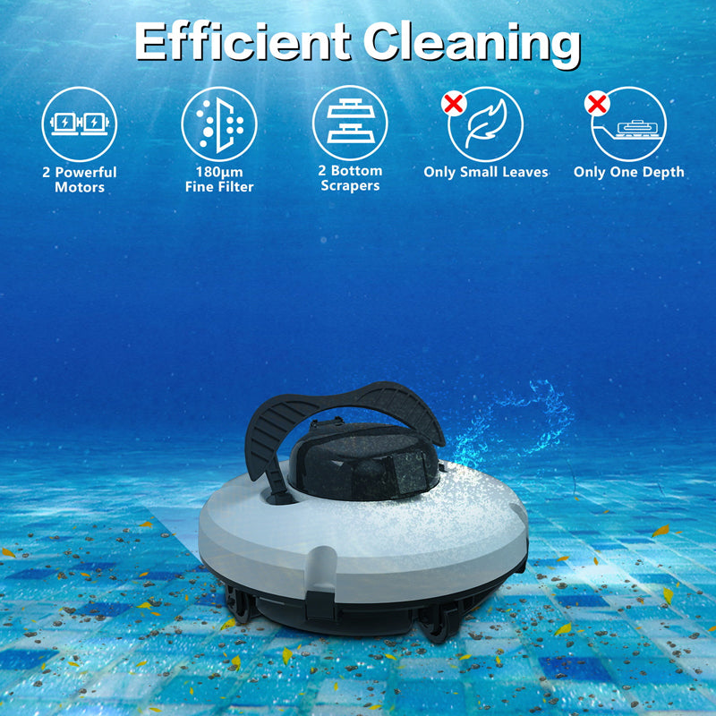 🤖40% OFF🌊 Pool Cleaning Robot | Cordless · Powerful Suction · Smart Navigation · One-Touch Start · Easy-to-Remove Filter Basket