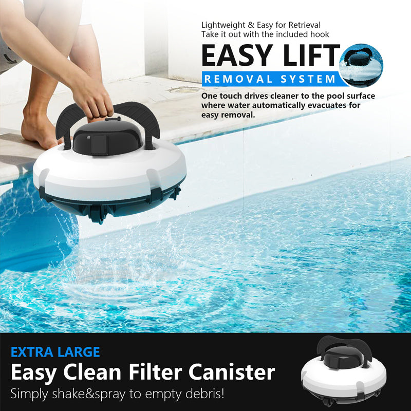 🤖40% OFF🌊 Pool Cleaning Robot | Cordless · Powerful Suction · Smart Navigation · One-Touch Start · Easy-to-Remove Filter Basket