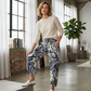 Vintage Floral High-Waist Jogger Pants