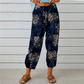 Vintage Floral High-Waist Jogger Pants