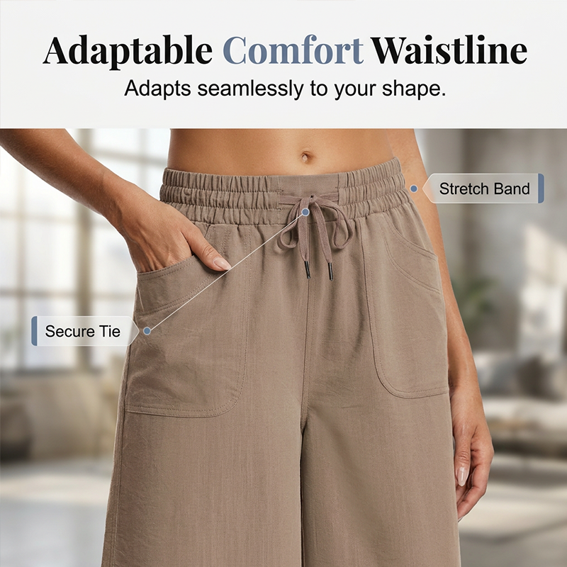 🥳SUMMER HOT SALE🥳💞50K+ SOLD!💥50% OFF! 🔥2026 New Collection Women's Solid-Color Loose-Fit Cropped Pants🔥