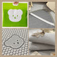 Cool Breathable Cute Bear Jacquard 3-Piece Bedding Set