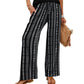 Women's Bohemian Print Drawstring Wide-Leg Pants