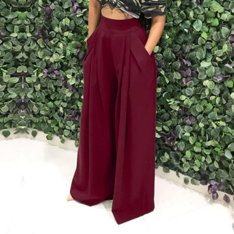 👖 LIMITED-TIME 50% OFF! ✨ Women's High-Waist Pants – Wide-Leg, Elegant, Versatile ✨
