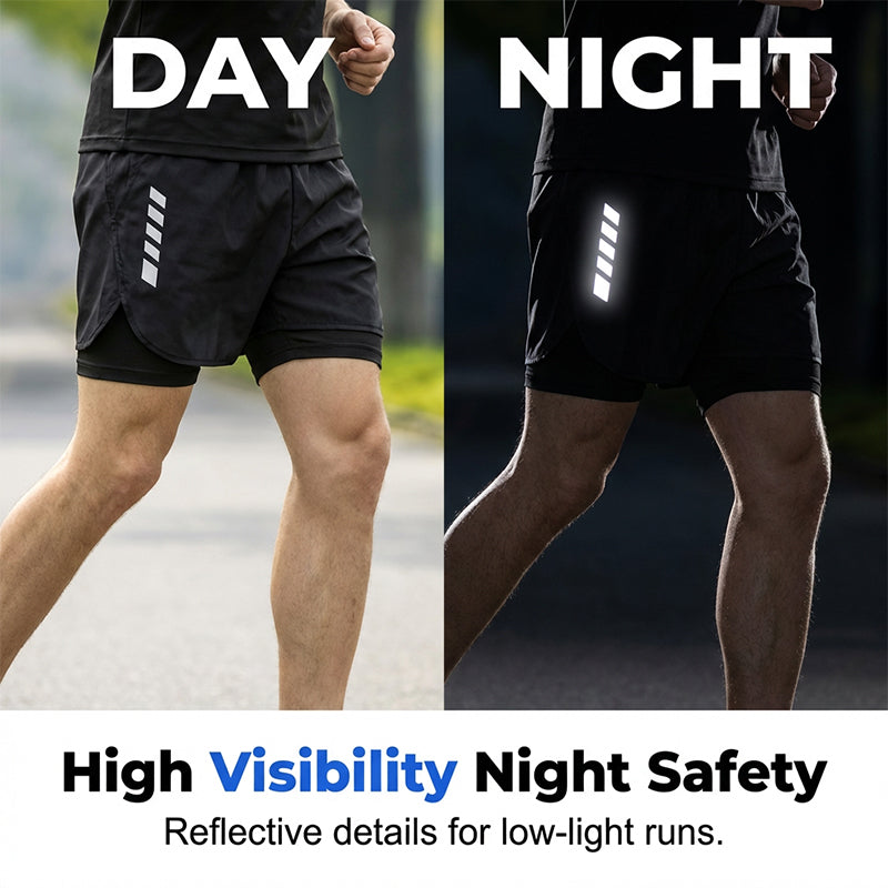 Men's Cooling Short-Sleeve Shirt and Shorts Sports Set