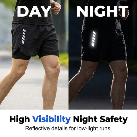 Men's Cooling Short-Sleeve Shirt and Shorts Sports Set