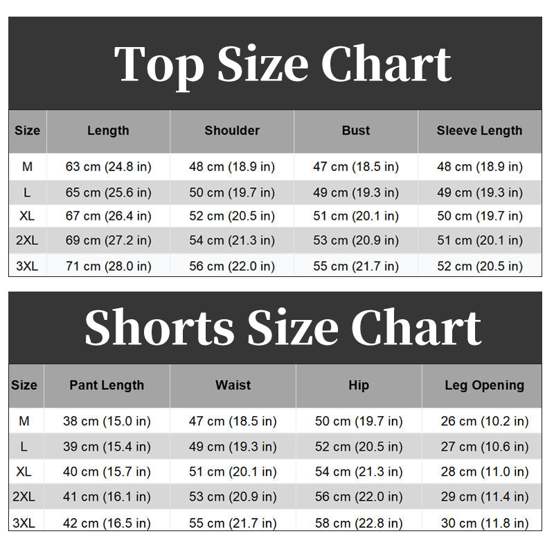 Men's Cooling Short-Sleeve Shirt and Shorts Sports Set