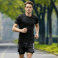 Men's Cooling Short-Sleeve Shirt and Shorts Sports Set