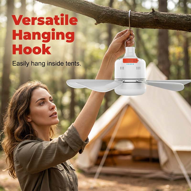 2-in-1 Wireless Camping Fan & Light