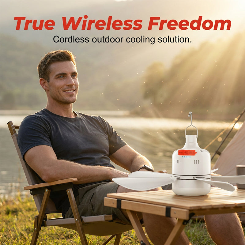 2-in-1 Wireless Camping Fan & Light
