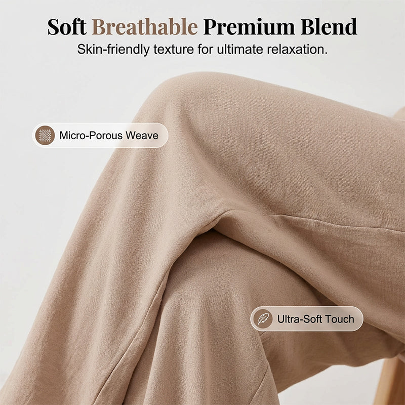 Women's High Waist Wide-Leg Casual Pants
