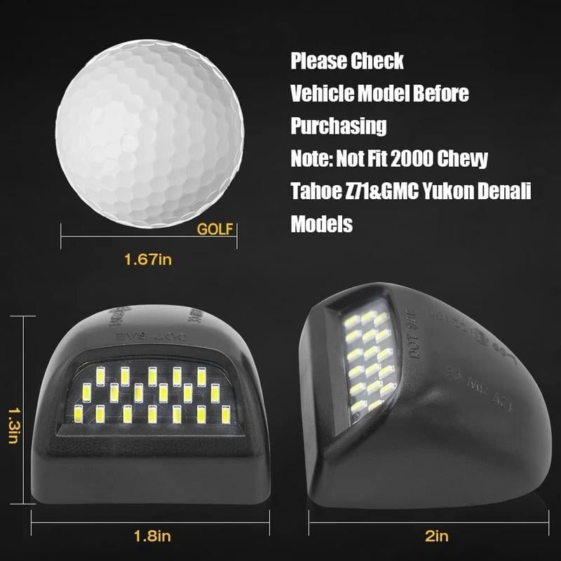 Universal LED License Plate Lights