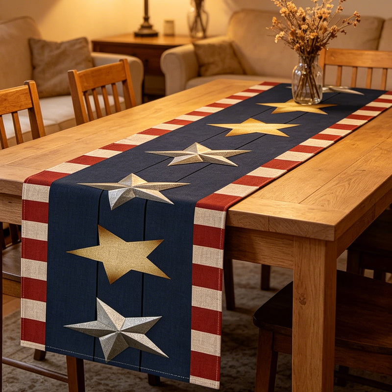 Vintage Independence Day Table Runner