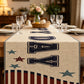 Vintage Independence Day Table Runner