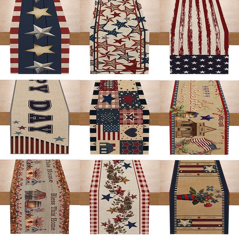 Vintage Independence Day Table Runner