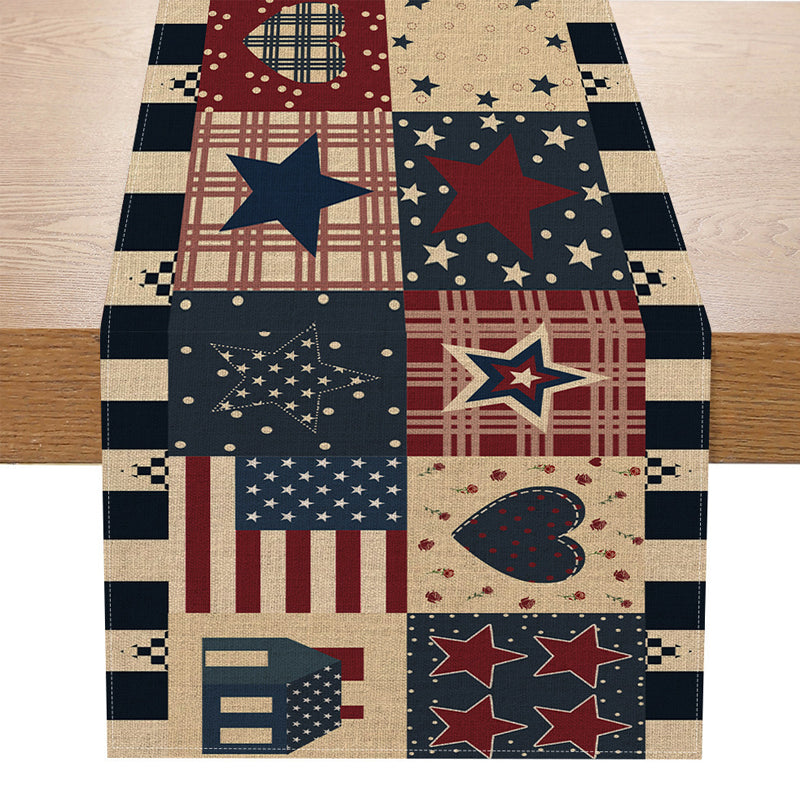 Vintage Independence Day Table Runner