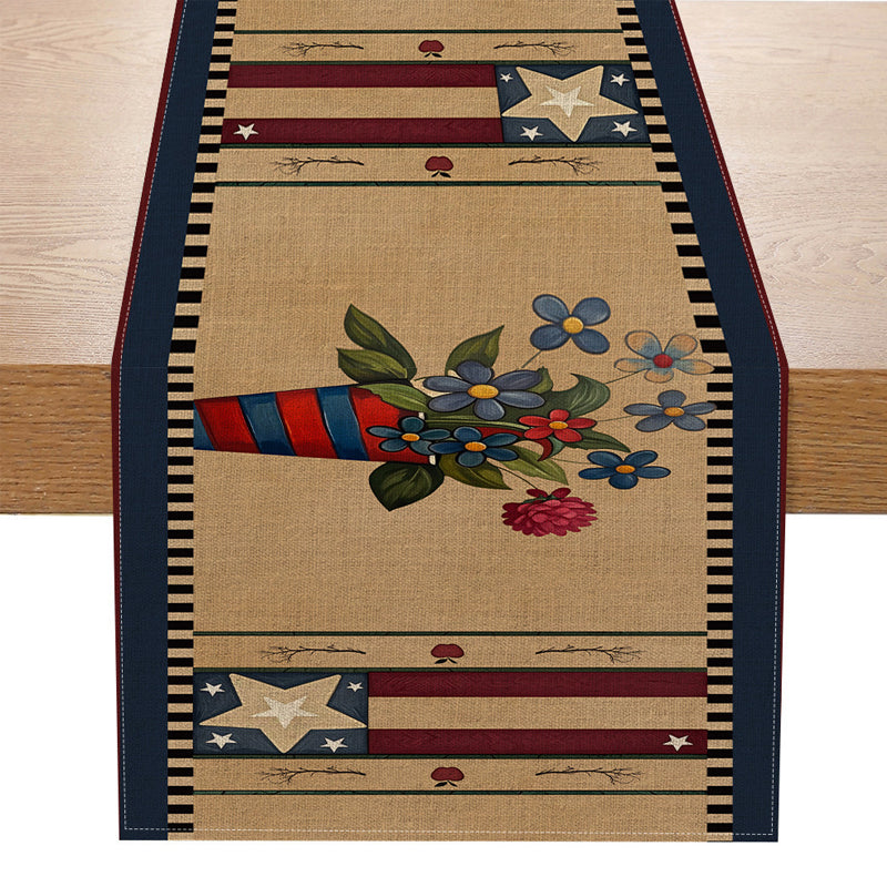 Vintage Independence Day Table Runner