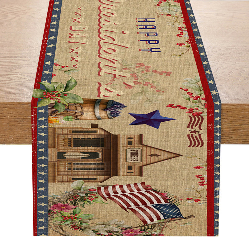 Vintage Independence Day Table Runner