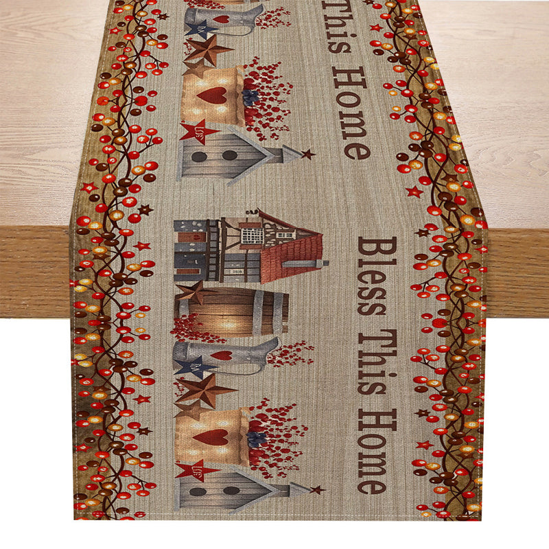 Vintage Independence Day Table Runner