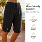 Women's Capri Pants with Drawstring Waist