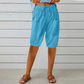 Women's Capri Pants with Drawstring Waist