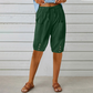 Women's Capri Pants with Drawstring Waist